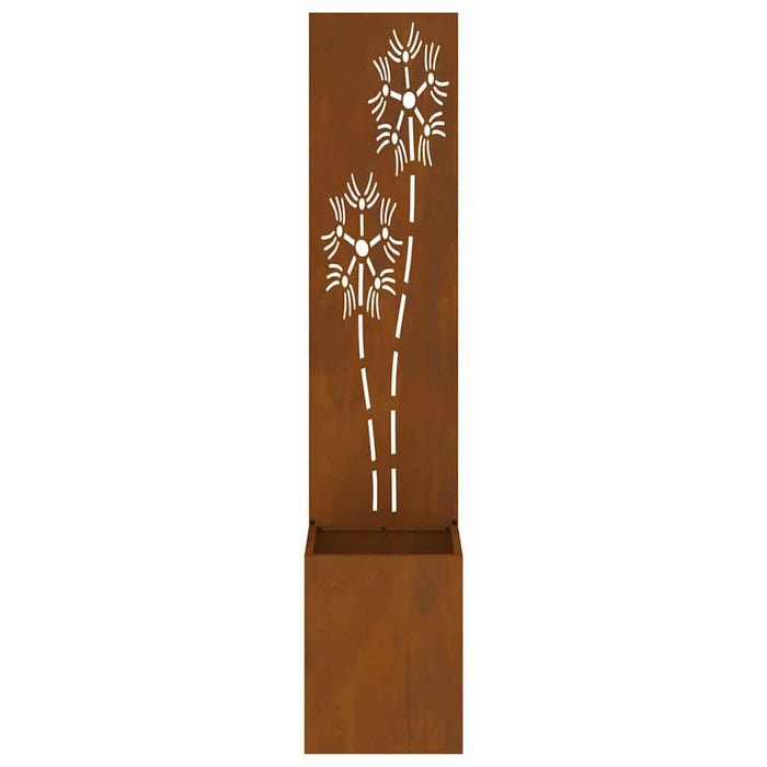 Ecran de intimitate pentru grădină Floral Ruginit 32 x 140 cm - WALTI WALTI