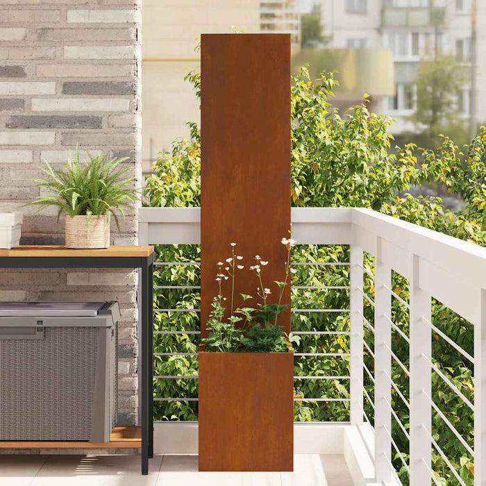 Ecran de intimitate pentru grădină Traforaj Ruginit 32 x 140 cm - WALTI WALTI