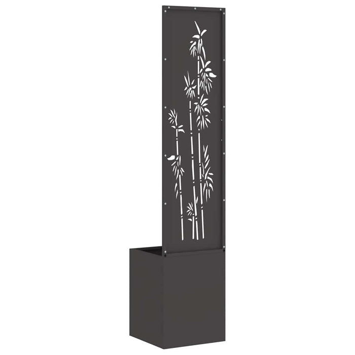 Ecran de intimitate pentru grădină Floral Negru 32 x 140 cm - WALTI WALTI