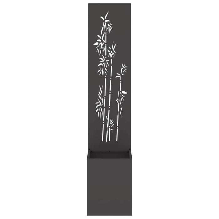 Ecran de intimitate pentru grădină Floral Negru 32 x 140 cm - WALTI WALTI