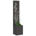 Ecran de intimitate pentru grădină Floral Negru 32 x 140 cm - WALTI WALTI