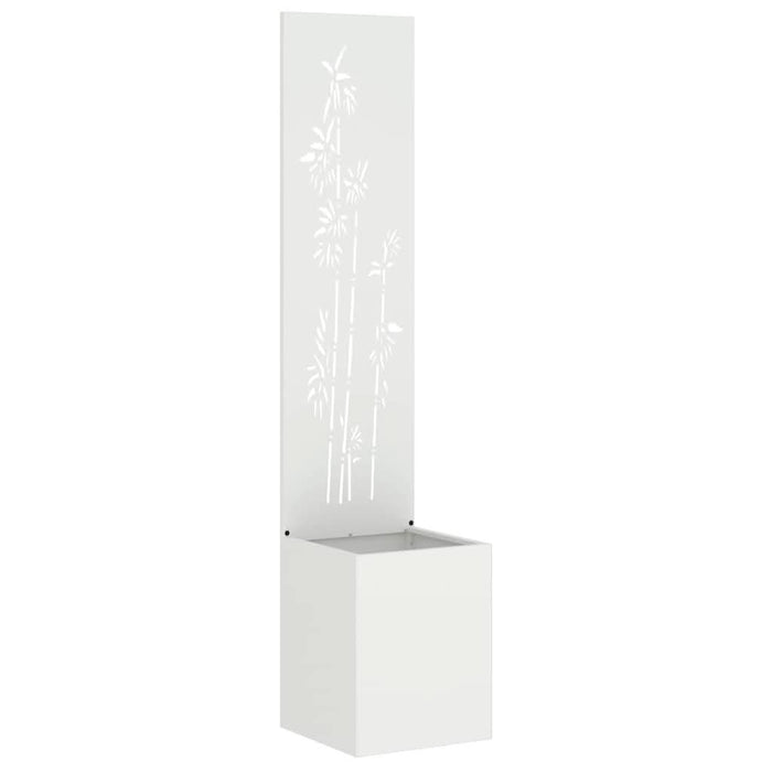 Ecran de intimitate pentru grădină Floral Alb 32 x 140 cm - WALTI WALTI