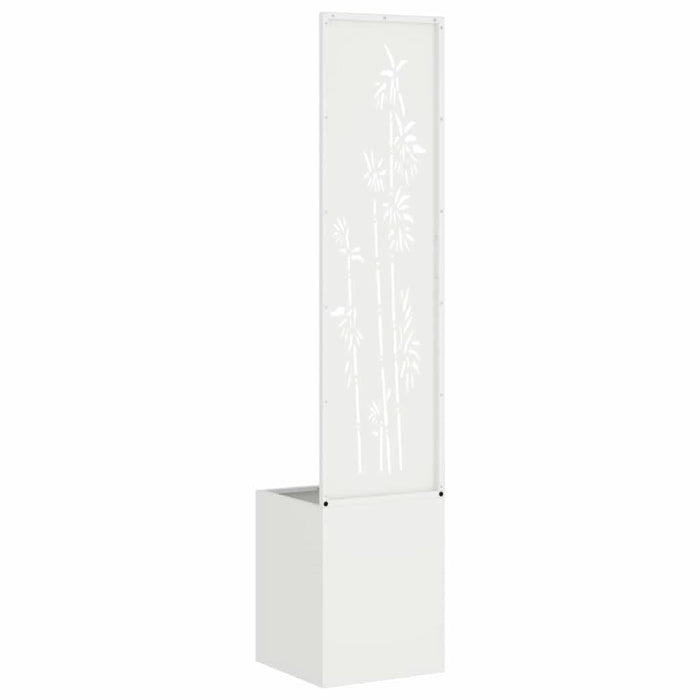 Ecran de intimitate pentru grădină Floral Alb 32 x 140 cm - WALTI WALTI