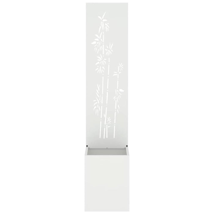 Ecran de intimitate pentru grădină Floral Alb 32 x 140 cm - WALTI WALTI