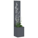 Ecran de intimitate pentru grădină Floral Antracit 32 x 140 cm - WALTI WALTI
