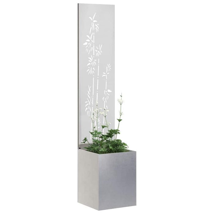 Ecran de intimitate pentru grădină Floral Argintiu 32 x 140 cm - WALTI WALTI