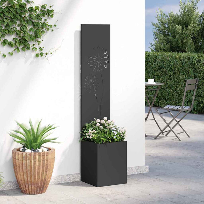 Ecran de intimitate pentru grădină Traforaj Negru 32 x 140 cm - WALTI WALTI