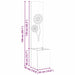 Ecran de intimitate pentru grădină Traforaj Alb 32 x 140 cm - WALTI WALTI