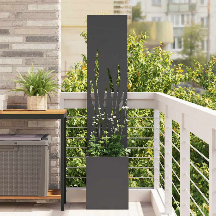 Ecran de intimitate pentru grădină Traforaj Negru 32 x 140 cm - WALTI WALTI
