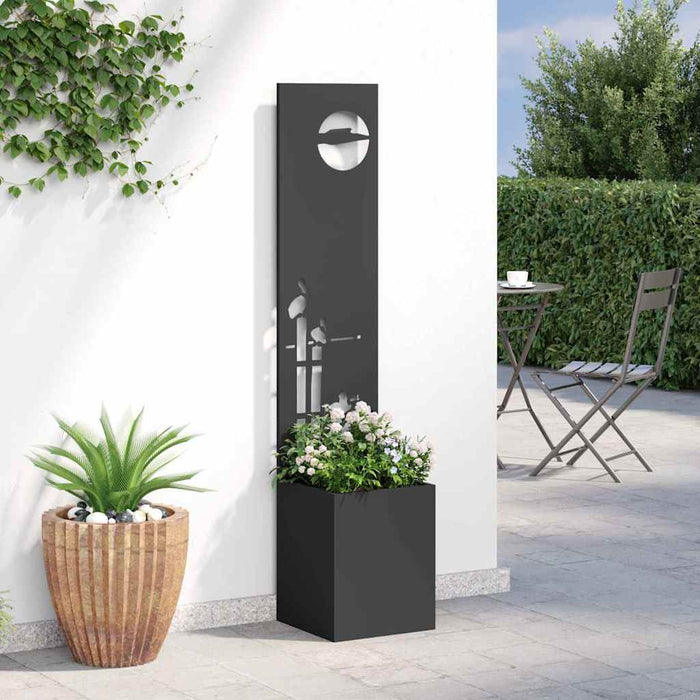 Ecran de intimitate pentru grădină Traforaj Negru 32 x 140 cm - WALTI WALTI