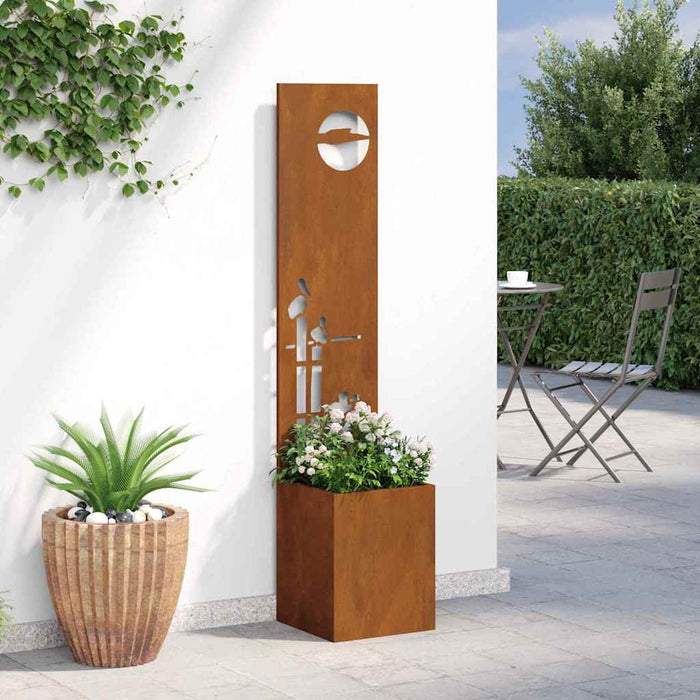 Ecran de intimitate pentru grădină Traforaj Ruginit 32 x 140 cm - WALTI WALTI