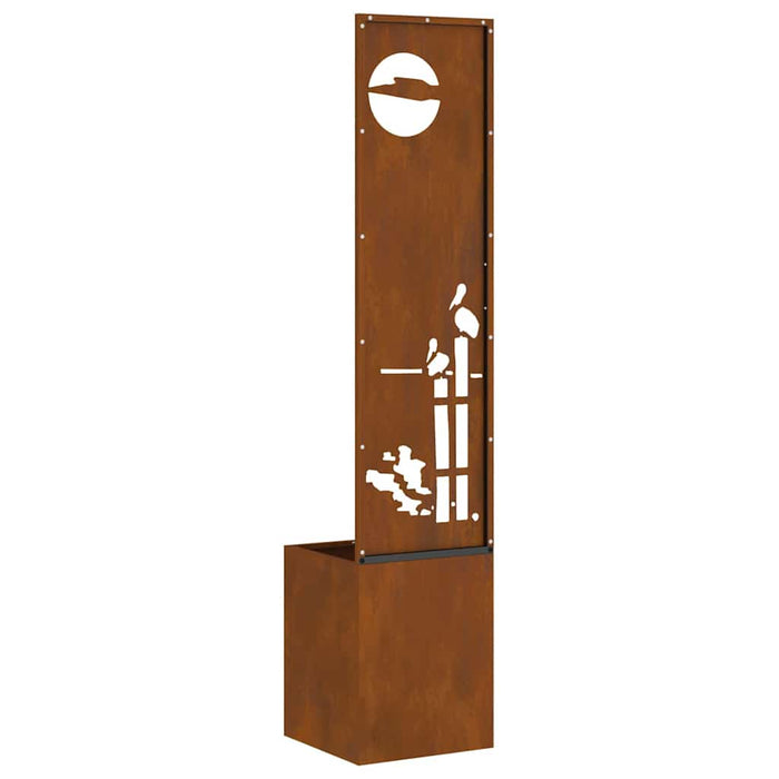 Ecran de intimitate pentru grădină Traforaj Ruginit 32 x 140 cm - WALTI WALTI