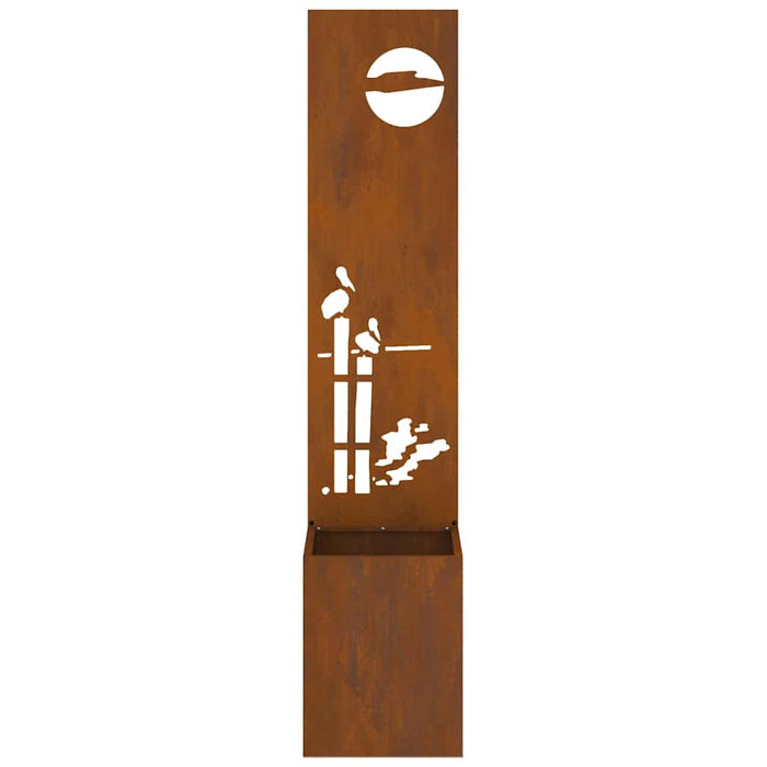 Ecran de intimitate pentru grădină Traforaj Ruginit 32 x 140 cm - WALTI WALTI