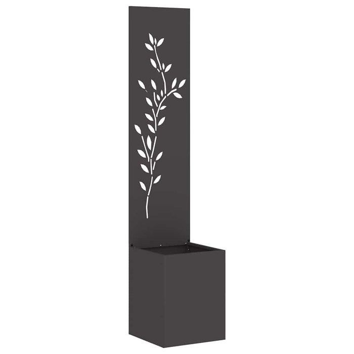 Ecran de intimitate pentru grădină Floral Negru 32 x 140 cm - WALTI WALTI