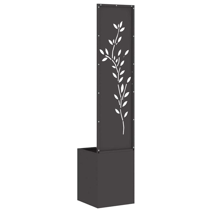Ecran de intimitate pentru grădină Floral Negru 32 x 140 cm - WALTI WALTI