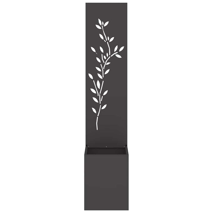Ecran de intimitate pentru grădină Floral Negru 32 x 140 cm - WALTI WALTI