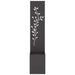 Ecran de intimitate pentru grădină Floral Negru 32 x 140 cm - WALTI WALTI