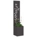 Ecran de intimitate pentru grădină Floral Negru 32 x 140 cm - WALTI WALTI
