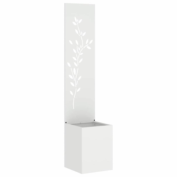 Ecran de intimitate pentru grădină Floral Alb 32 x 140 cm - WALTI WALTI