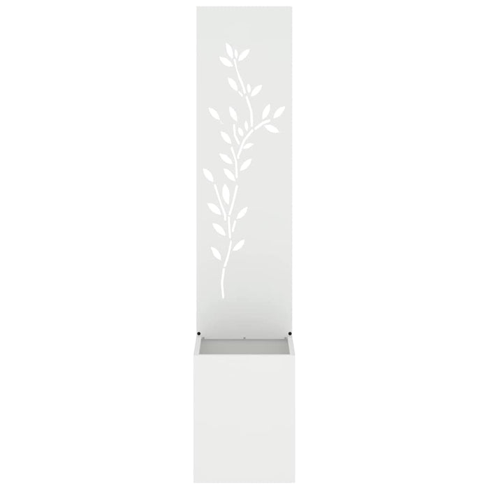 Ecran de intimitate pentru grădină Floral Alb 32 x 140 cm - WALTI WALTI