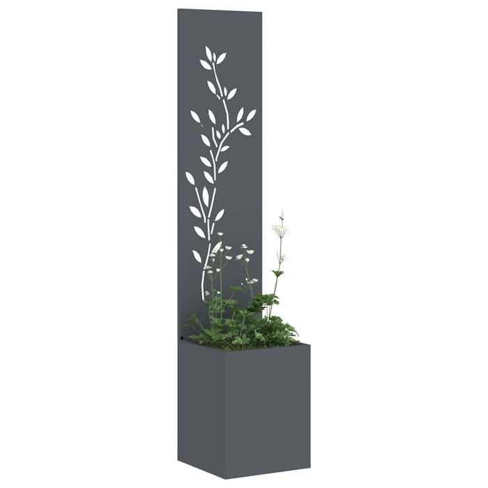 Ecran de intimitate pentru grădină Floral Antracit 32 x 140 cm - WALTI WALTI