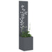 Ecran de intimitate pentru grădină Floral Antracit 32 x 140 cm - WALTI WALTI