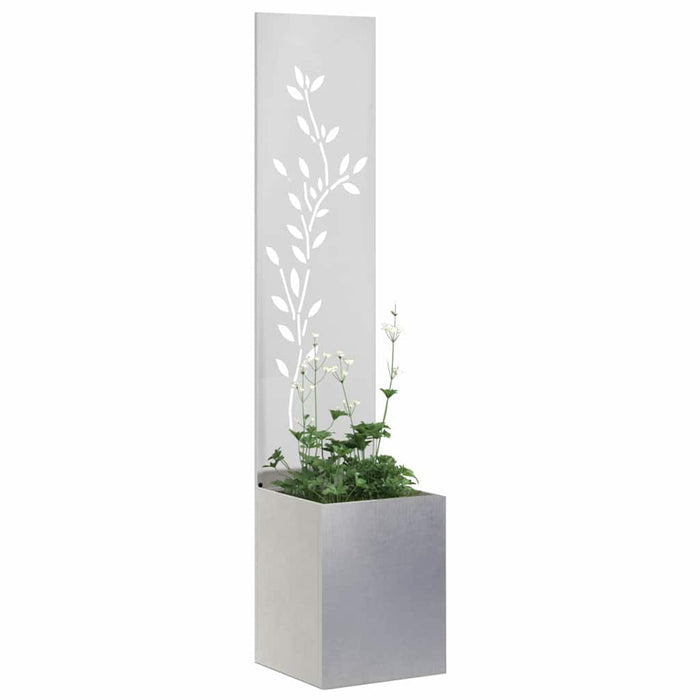Ecran de intimitate pentru grădină Floral Argintiu 32 x 140 cm - WALTI WALTI