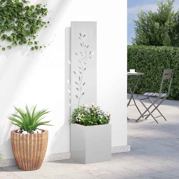 Ecran de intimitate pentru grădină Floral Argintiu 32 x 140 cm - WALTI WALTI