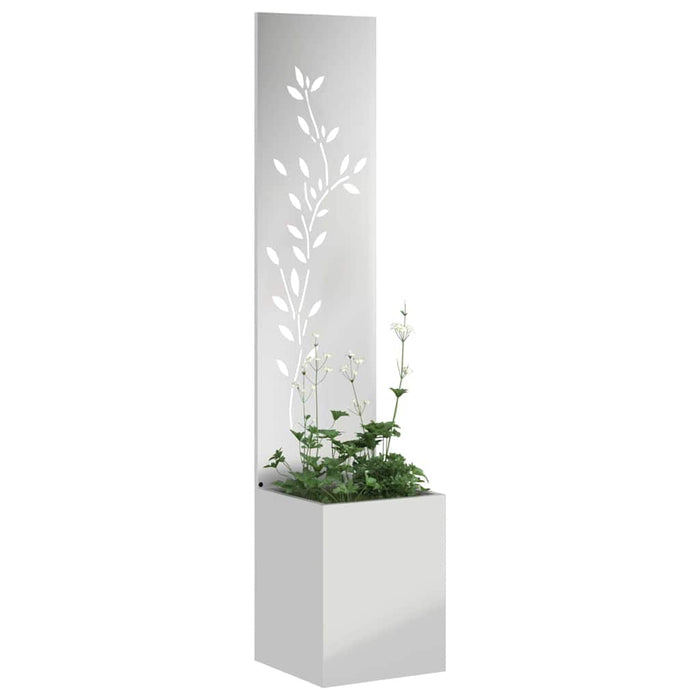 Ecran de intimitate pentru grădină Floral Argintiu 32 x 140 cm - WALTI WALTI