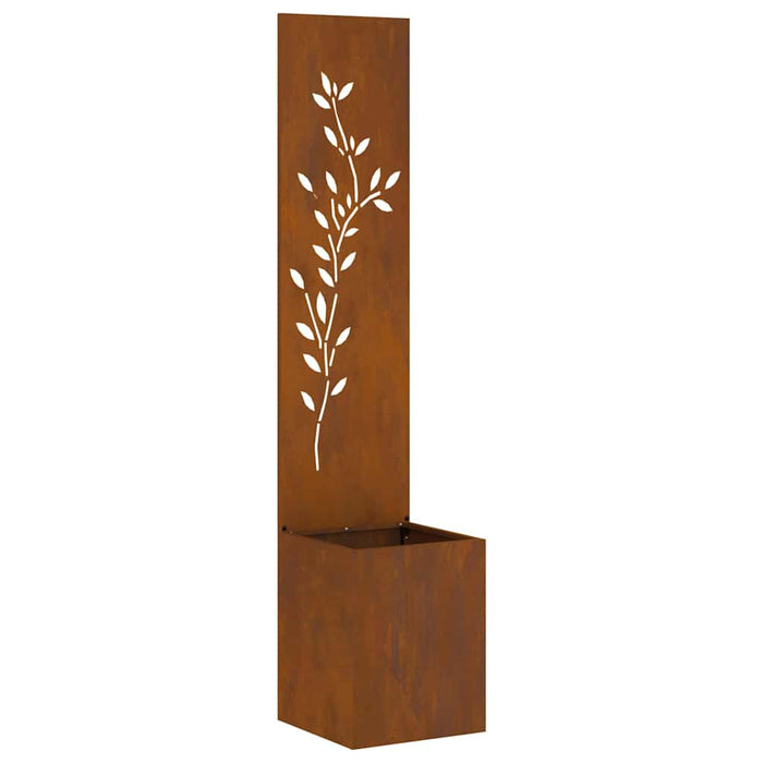 Ecran de intimitate pentru grădină Floral Ruginit 32 x 140 cm - WALTI WALTI