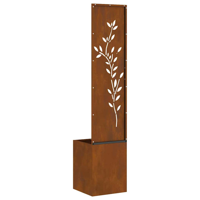 Ecran de intimitate pentru grădină Floral Ruginit 32 x 140 cm - WALTI WALTI