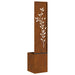 Ecran de intimitate pentru grădină Floral Ruginit 32 x 140 cm - WALTI WALTI