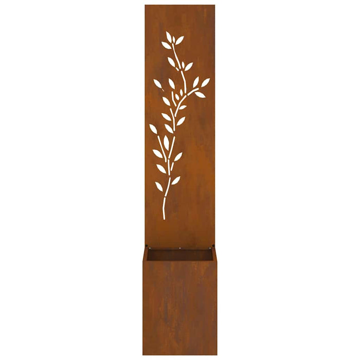 Ecran de intimitate pentru grădină Floral Ruginit 32 x 140 cm - WALTI WALTI