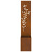 Ecran de intimitate pentru grădină Floral Ruginit 32 x 140 cm - WALTI WALTI