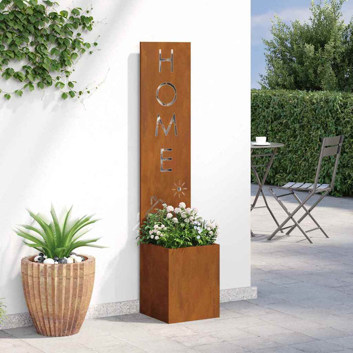 Ecran de intimitate pentru grădină Traforaj Ruginit 32 x 140 cm - WALTI WALTI