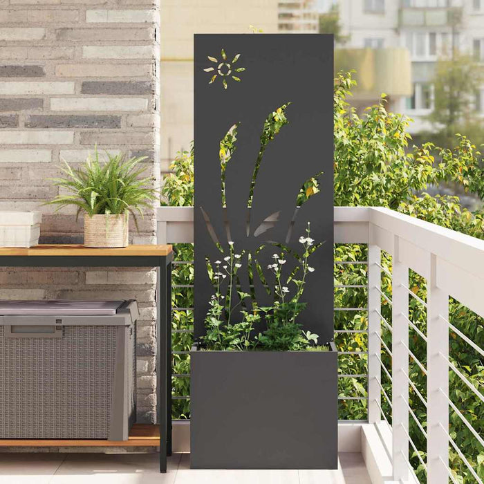 Ecran de intimitate pentru grădină Traforaj Negru 50 x 140 cm - WALTI WALTI
