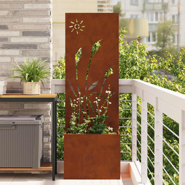 Ecran de intimitate pentru grădină Ruginit 50 x 32 x 150 cm WALTI