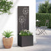 Ecran de intimitate pentru grădină Floral Negru 50 x 140 cm - WALTI WALTI