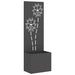 Ecran de intimitate pentru grădină Floral Negru 50 x 140 cm - WALTI WALTI