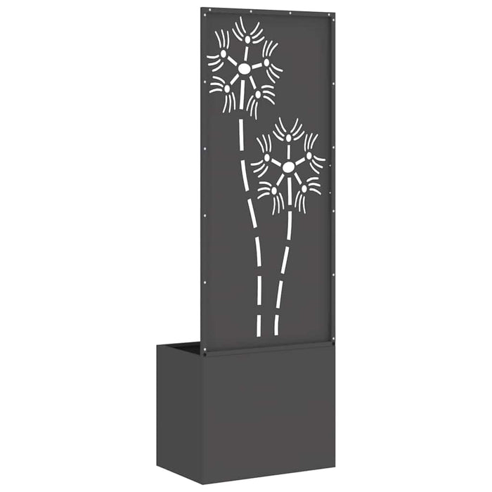 Ecran de intimitate pentru grădină Floral Negru 50 x 140 cm - WALTI WALTI
