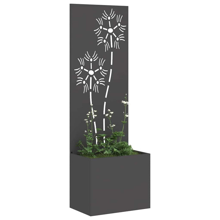 Ecran de intimitate pentru grădină Floral Negru 50 x 140 cm - WALTI WALTI