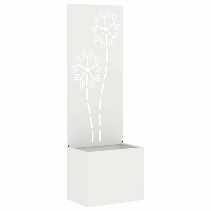 Ecran de intimitate pentru grădină Floral Alb 50 x 140 cm - WALTI WALTI