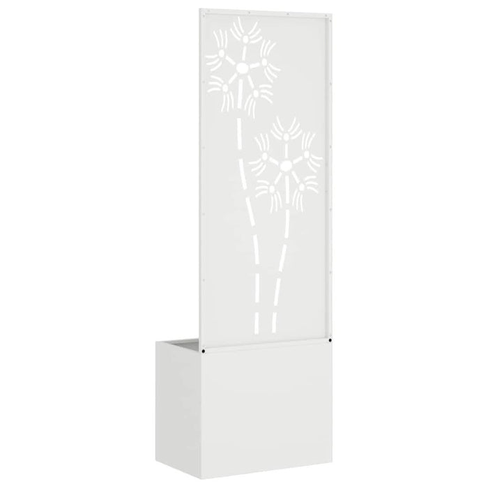 Ecran de intimitate pentru grădină Floral Alb 50 x 140 cm - WALTI WALTI