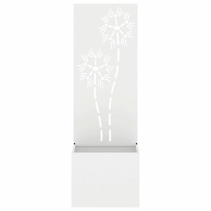 Ecran de intimitate pentru grădină Floral Alb 50 x 140 cm - WALTI WALTI