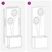 Ecran de intimitate pentru grădină Floral Ruginit 50 x 140 cm - WALTI WALTI