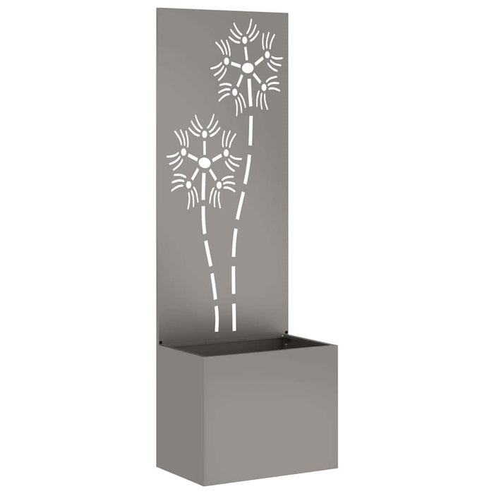 Ecran de intimitate pentru grădină Floral Ruginit 50 x 140 cm - WALTI WALTI