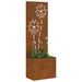 Ecran de intimitate pentru grădină Floral Ruginit 50 x 140 cm - WALTI WALTI