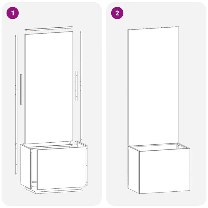 Ecran de intimitate pentru grădină Traforaj Ruginit 50 x 140 cm - WALTI WALTI
