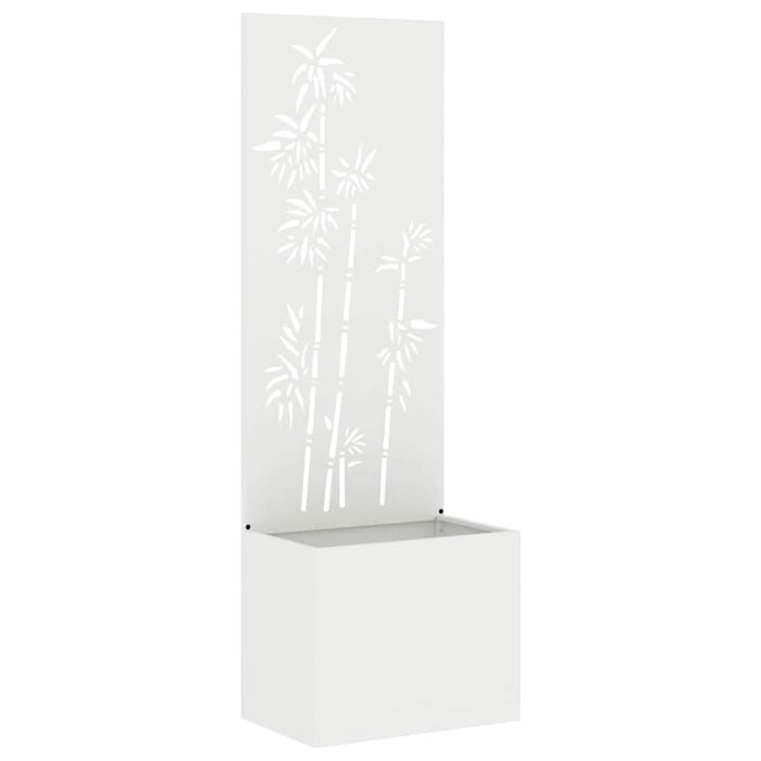 Ecran de intimitate pentru grădină Floral Alb 50 x 140 cm - WALTI WALTI