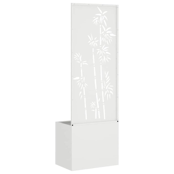Ecran de intimitate pentru grădină Floral Alb 50 x 140 cm - WALTI WALTI